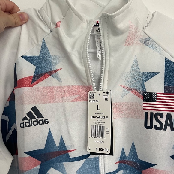 Adidas Women's USA Olympics Volleyball Warm Up Jacket - Picture 6 of 7